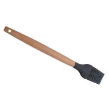 Silicone Basting Brush with Wooden Handle BBQ Oil Brush for Grilling Baking and Cooking