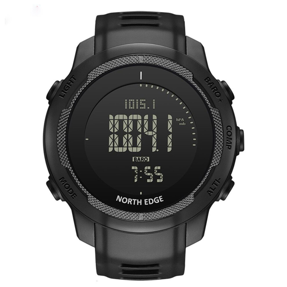 Tactical Survival Watch With Compass Altimeter Barometer Thermometer 50M Waterproof Carbon Fiber 9001264072780