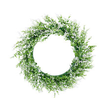 Festival Door Wreath Eye Catching Long Term Use-white green