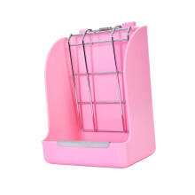 Rabbit Grass Feeding Rack For Rabbits Chinchillas And Guinea Pigs With Spring Feeder Bowls Grass Stand Deep Bedding