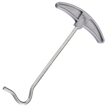 Universal Peg Puller Metallic 17 x 8.5 cm for Easy Removal of Pegs Camping