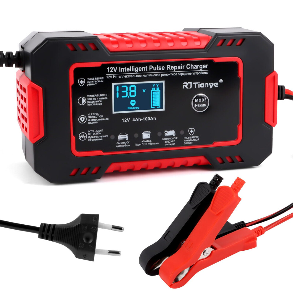 12V Smart Automatic Car Battery Charger With Temperature Compensation 9001264073497