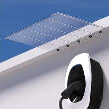 Outdoor Heat Pump Cover Weatherproof Sun Protection for EV Charging Station Balcony White 300x35cm