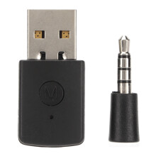 Cuibheoir Bluetooth USB Mini & Inaistrithe do PS4, Tacaíonn Glacadóir & Tarchuradóir le A2DP HFP, Breiseán & Péireáil Éasca don Leagan is