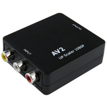 Adaptér RCA na HDMI pre vylepšený obraz, mini kompozitný prevodník so širokou kompatibilitou pre herné konzoly, DVD, setboxy, dobrá kvalita,