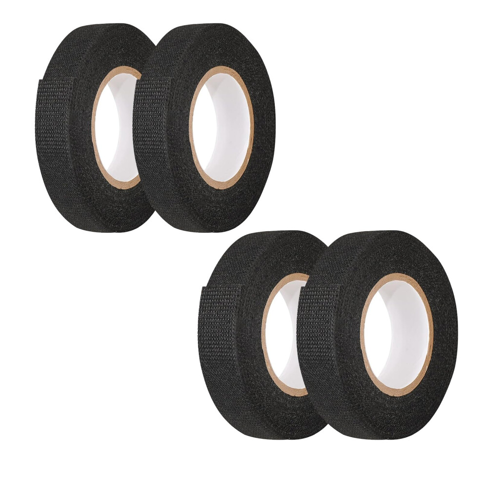 Pack Of 4 Wiring Harness Tape, Heatresistant, Selfwelding For Car, Household (19 Mm X 15 M/15 Mm X 15 M) 9119770786319