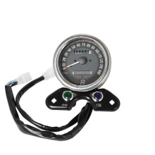 Motorcycle Odometer Tachometer Digital Display with Fuel Gauge for Suzuki GN125 CG125