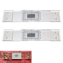 Crack Gauge Monitor 2Piece Set Manual Crack Monitoring Tool For Wall Deformation And Crack Monitoring Records