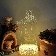 (E) Shxx 3d Night Light With Touch Remote Control 3d Illusion Lamp Children's Bedroom Decorative Anime Desk Lamp B091-230