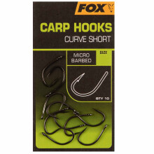 Carp Hooks Curve Shank Short 10 Carp Hooks 34