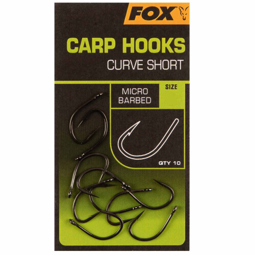 Carp Hooks Curve Shank Short  10 Carp Hooks 34