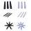 100 Self-adhesive Hanger Strips Waterproof Tape for Solid-A 2