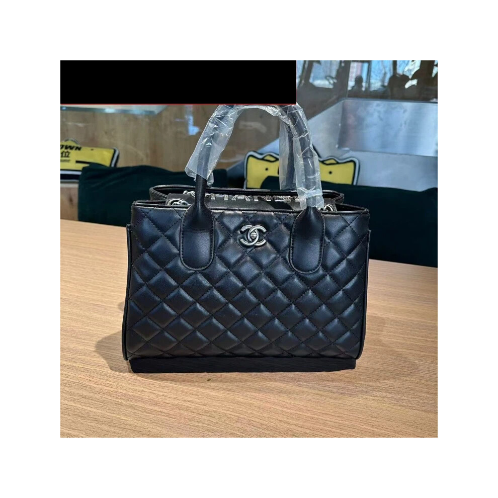 Black diamond three-dimensional tote bag shoulder bag