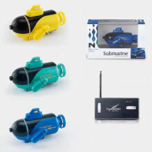 (Azure) 2023-mini Rc Submarine Toy Mini Electric Diving Boat Toy With Lights For Boys Girls_b