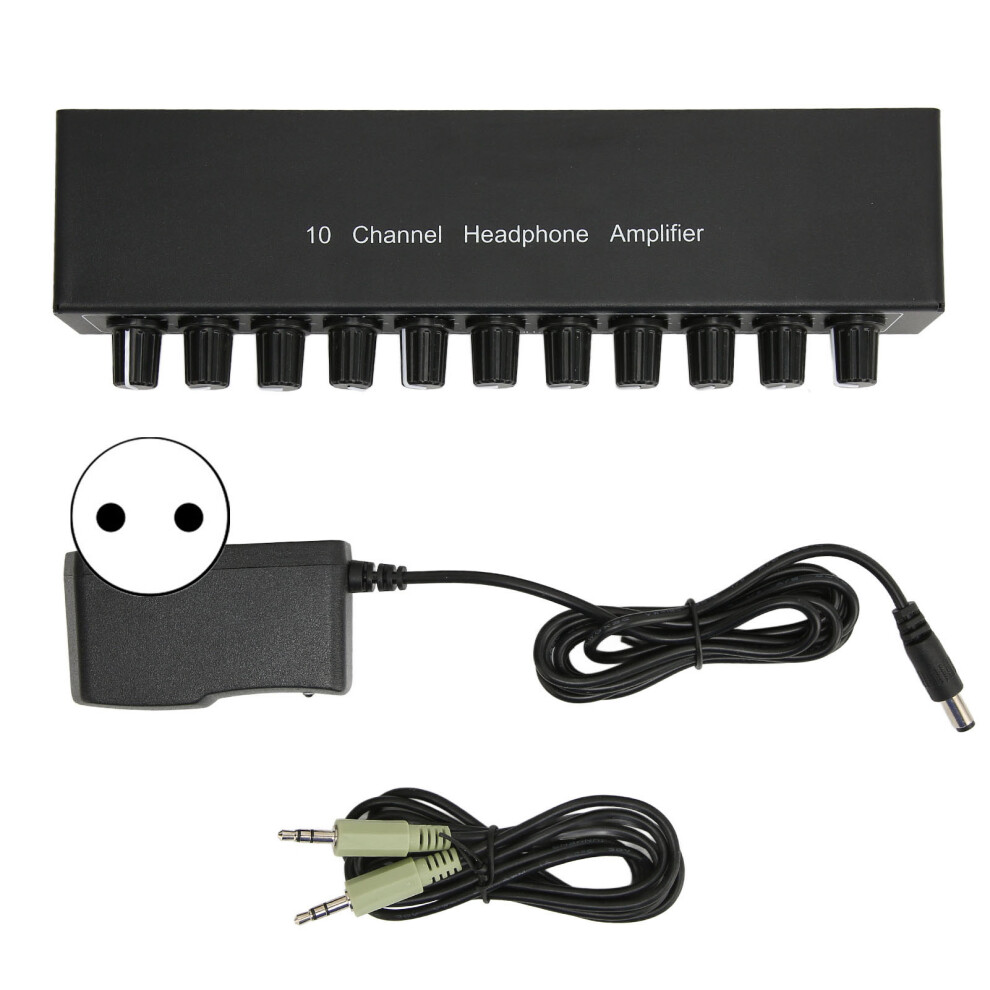 High Impedance Compatible Headphone Amp With Multi Output Ports, Excellent Sound Quality Amplifier For Group Listening, Good Quality, Good Quality 9420858884866