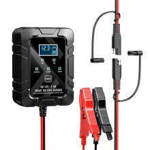 1A Smart Car Battery Charger, 6V and 12V, Maintenance, Trickle, Float Charger for Motorcycle, Car