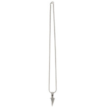 Handgemaakte ketting met pijlpunt van roestvrij staal, inclusief geschenkdoos voor hem en haar, minimalistisch ontwerp met beschermende betekenis,