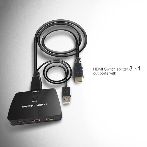 HDMI Switch 3-1 mit HDR, 3D und 4K (2160p) 2