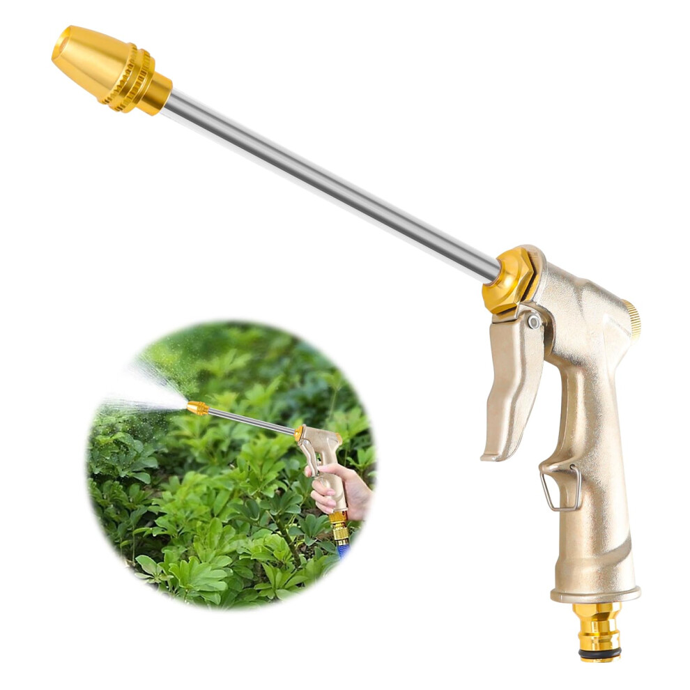 Garden Hand Shower, Brass, Metal Garden Hose Spray Gun, High Pressure Water Gun 9119770787057