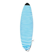 Surfboard Sock Cover with Stripe Pattern, Water Sports Accessories for Paddleboard, 200 cm x 50 cm, Blue