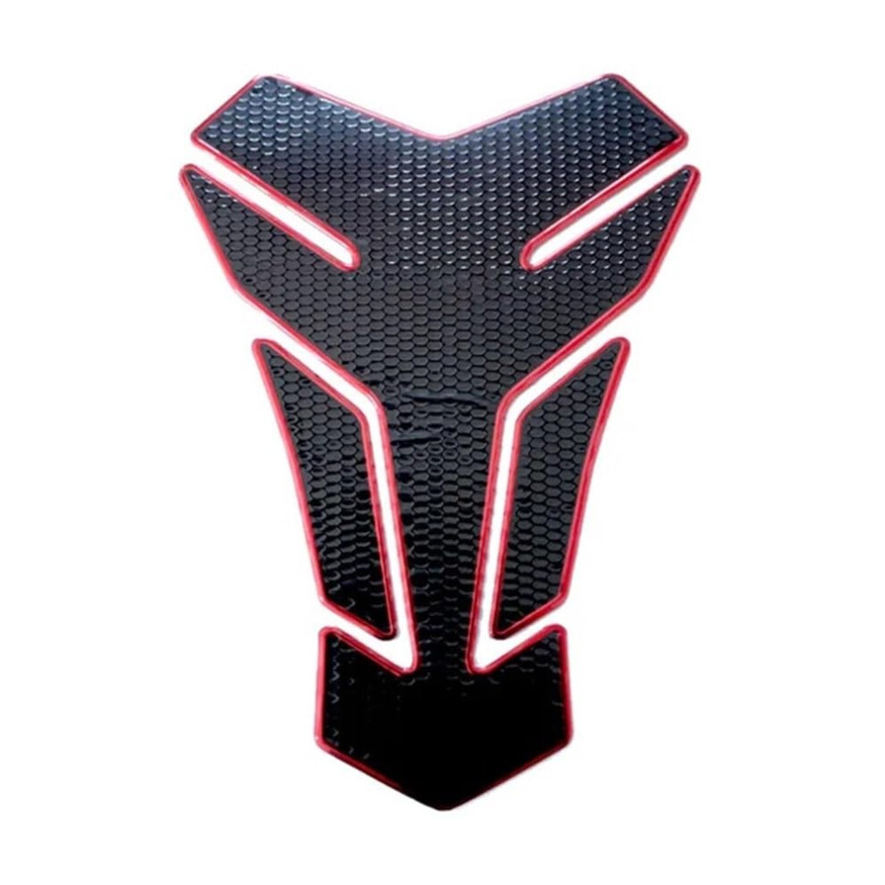 Motorcycle Tank Pad Protector Antislip Rubber Grip Sticker Heat Insulation Htg070 Black/Red 9001264075804
