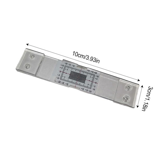 Acrylic Crack Measuring Tool Professional Grade Durable Acrylic Construction For Standard Cracks 1