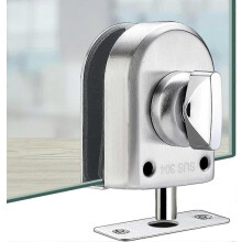 Glass Door Lock Stainless Steel Glass Door Lock Floor Latch Lock Bolt Ground Lock For Bathroom Toilet Shop Glass Doors - Ya