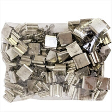 Lot de 100 supports de mèche en métal pour bougies en bois