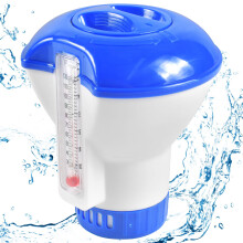 Chlorine Dispenser with Thermometer, 20200 g, Adjustable Tank, Pool Accessories