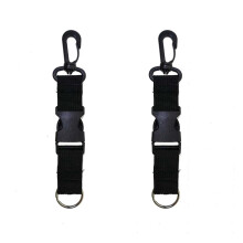 Scuba Diving Quick Release Lanyard Clip Spearfishing Free Diving BCD Strap Lanyard Holder Strap (2 Piece) 2 pieces.