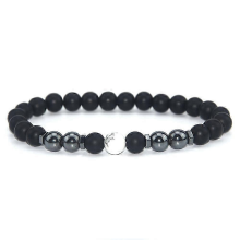 (A-1PC) Anti-zwelling Obsidiaan Armband Enkelband Anti-spatose Zwelling Enkelband Afslankend