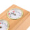 Retro Analog Chess Clock Timer - Wind-Up Mechanical Clock, No Battery Needed Wooden 6