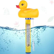 Floating Pool Thermometer, Solar Digital Water Thermometer with Rope