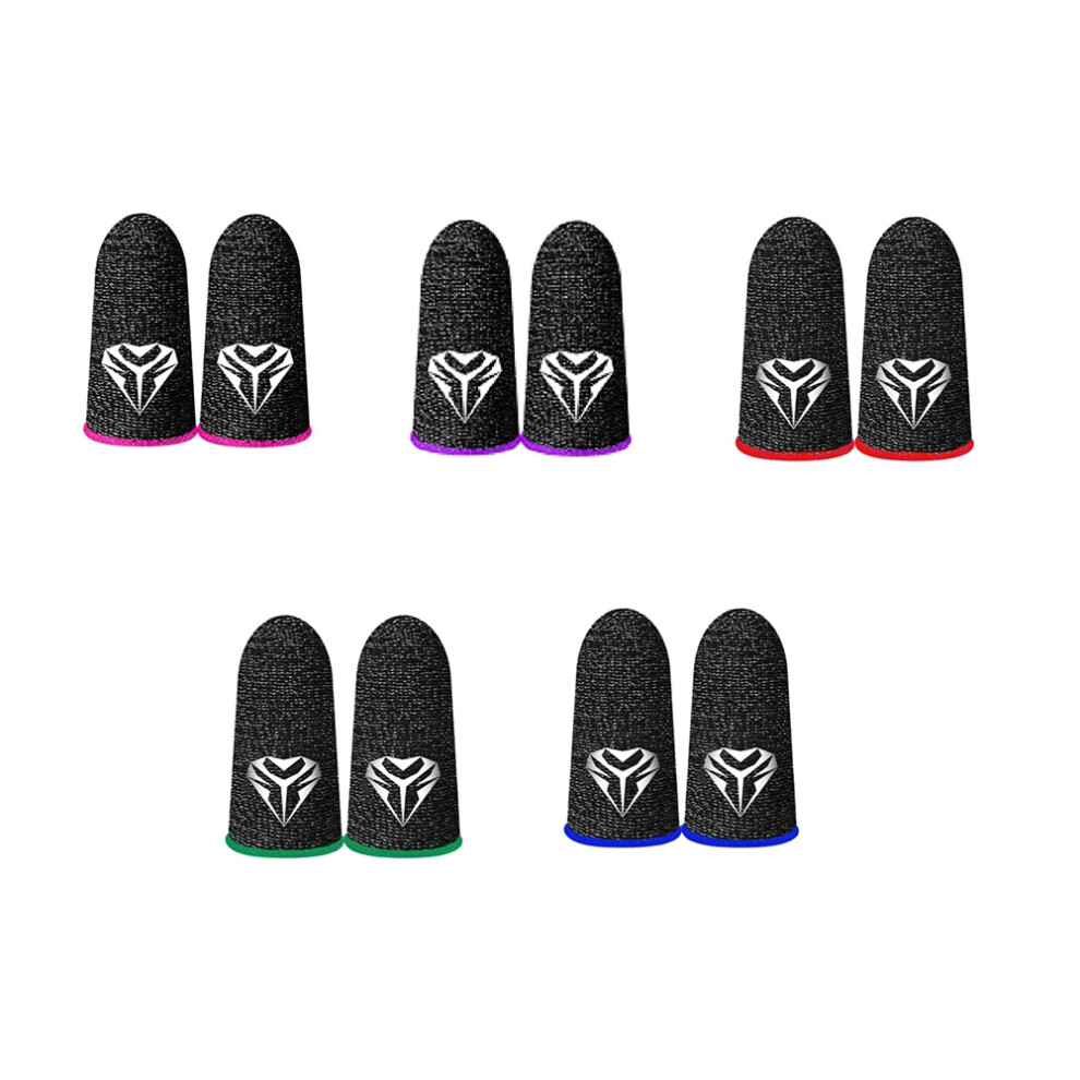10Pcs Gaming Finger Superconducting Electric Fibre 28 Knitted Sleeve Breathable Fingertips For Pubg Mobile Games 4852940164986