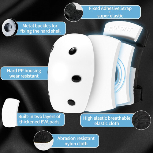 Inline Skate Pads L whiteblack 1