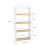 Bibliotecă copii SoBuy alb 60x15x130,5 cm 3