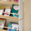 Bibliotecă copii SoBuy alb 60x15x130,5 cm 13