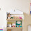 Bibliotecă copii SoBuy alb 60x15x130,5 cm 7