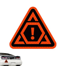 Reflective Helmet Stickers Waterproof Visibility AntiCollision Yellow Decals for Motorcycle