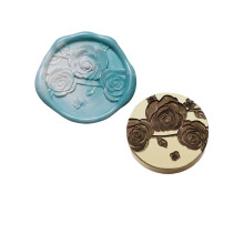 Flower Textured Wax Seal Stamp Head Flower-Brilliant Rose
