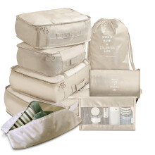 Solution de rangement efficace, panneau supérieur en maille de nylon ripstop résistant à l'eau, sacs de rangement compressibles pour les voyages,