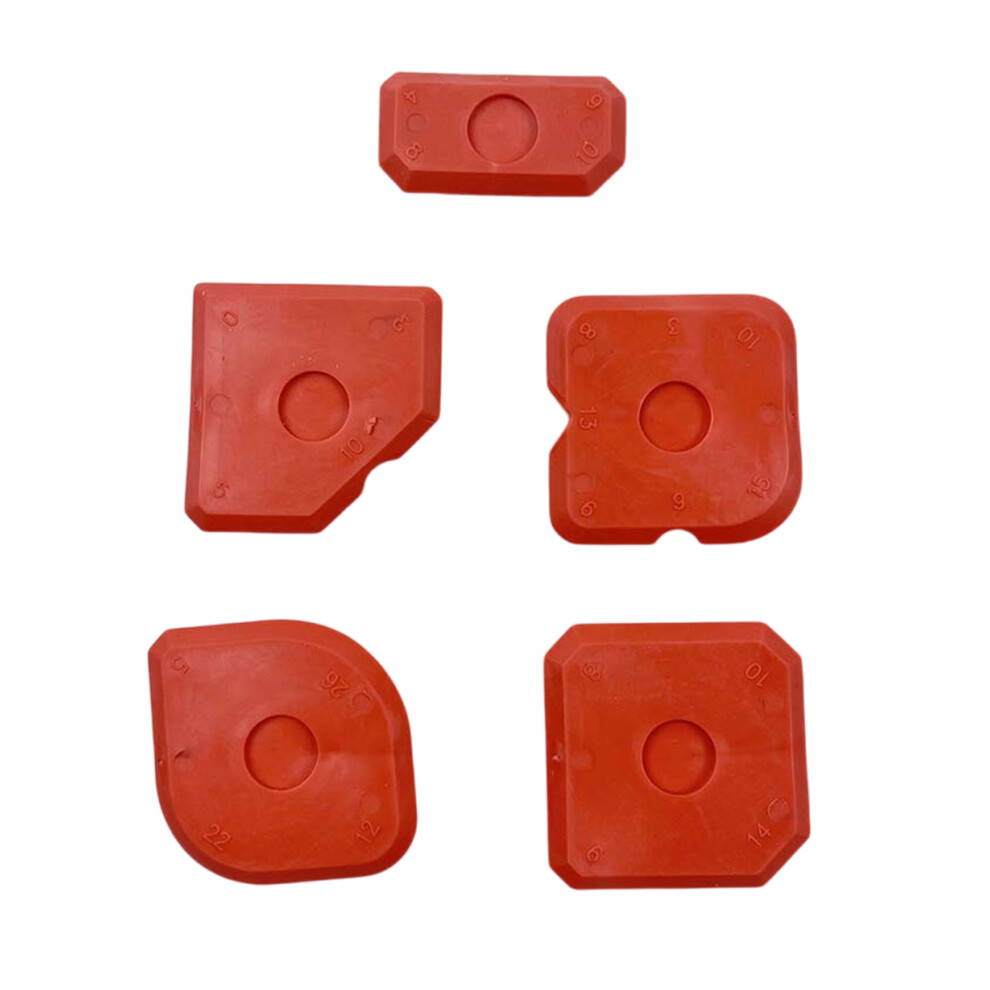 5Pcs Caulking Tool Set For Repair And Maintenance Sealant-Red 7732000360060