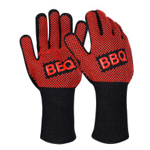 Barbecue Gloves Extra Long Heat Resistant up to 800 Degrees – for the Oven – Professional BBQ Gloves with Forearm Protection