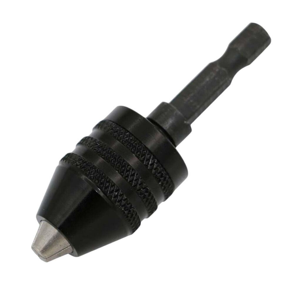 Keyless Drill Chuck 0.38Mm Selftightening Adapter For Power Hand Drill Black Chuck Adapter For Rotary Tool 9001264075309
