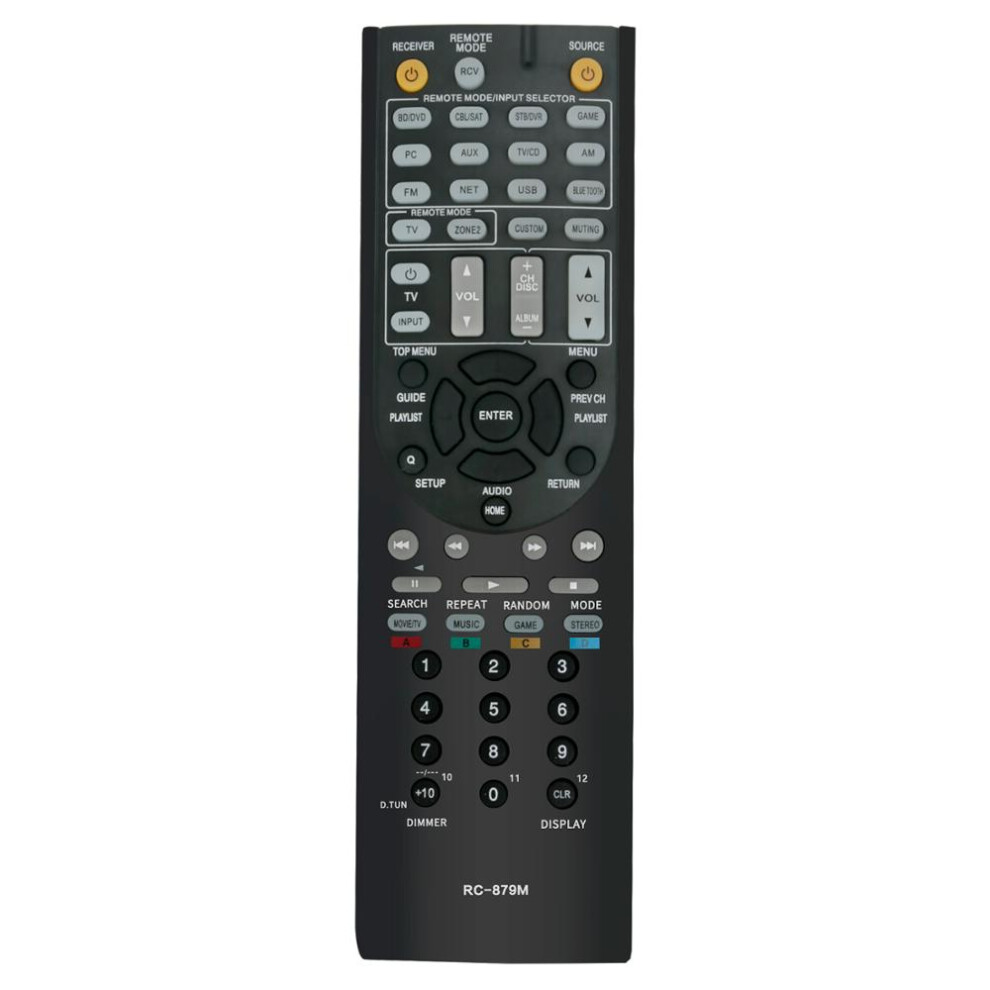 New Rc-879M Replaced Remote Control Fit For Onkyo Av Receiver Tx-Nr535 Tx-Sr333 Ht-R393 Ht-S3700 6935161396836