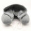 Grey Portable U Shaped Neck Pillow with Drawstring Hood - Grey Tw 3