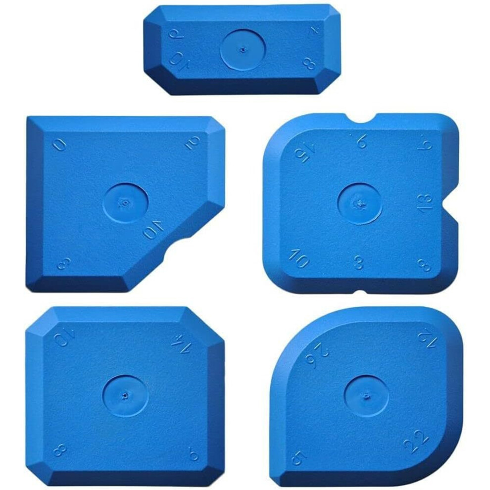 5Pcs Caulking Tool Set For Repair And Maintenance Sealant-Blue 7732000359941