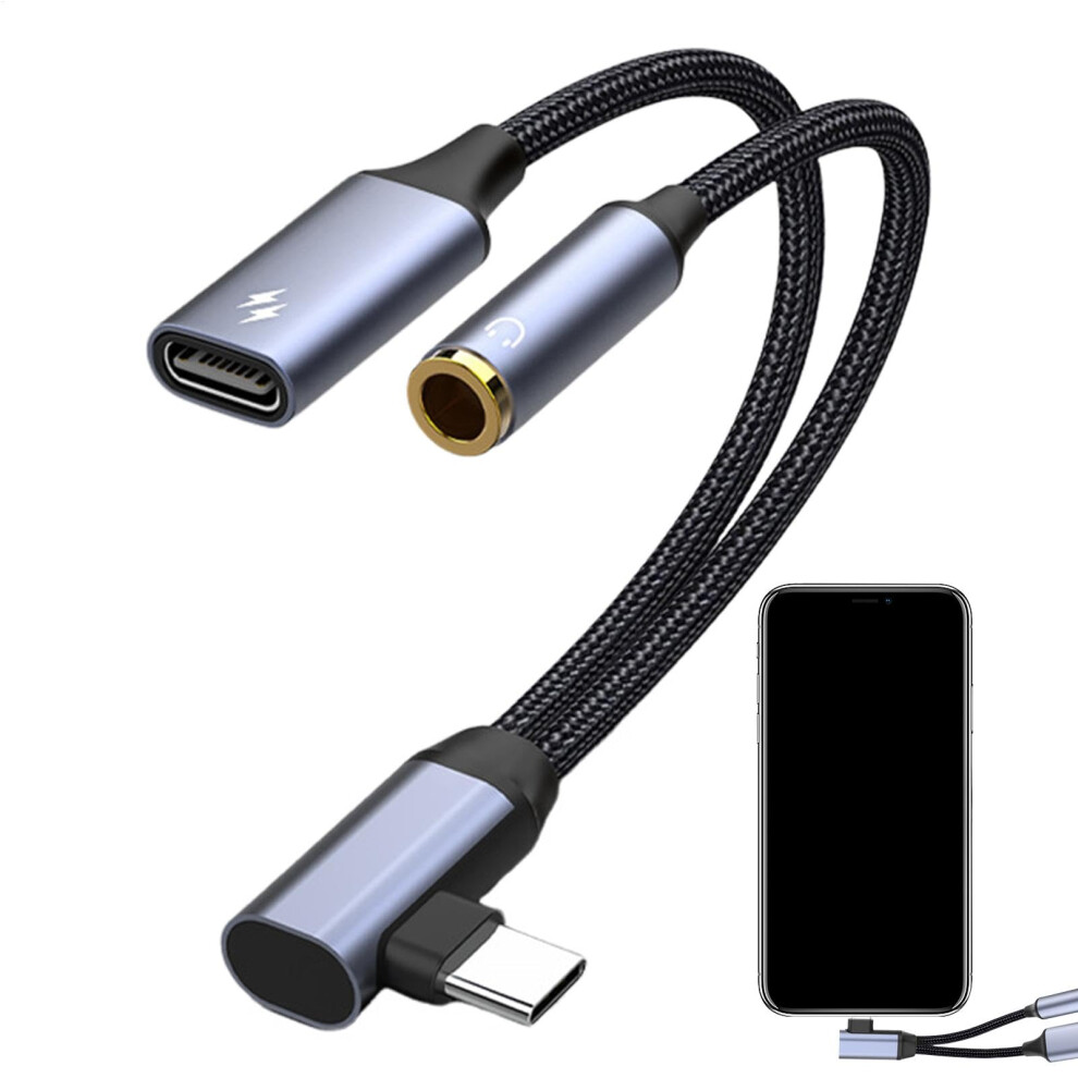 3.5Mm Aux Adapter Usbc Headphone Jack Converter, Fast Transmission, Singlefunction Dongle, Phones, Tablets, Laptops 9189345661358