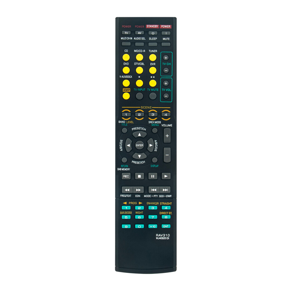 New Rav310 Wj40920ex Relaced Remote Control Fit For Yamaha Ex Stereo Av Receiver 6935161392265