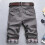 (L, Black) Men Plaid Patchwork Pockets Buttons Fifth Pants Loose Beach Shorts Tw 4